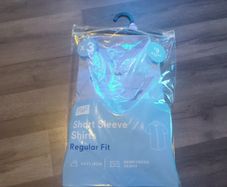 blue short sleeve shirt unused