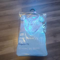 blue short sleeve shirt unused