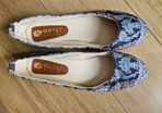 Navy Batu brand Flat shoes Made in Turkey