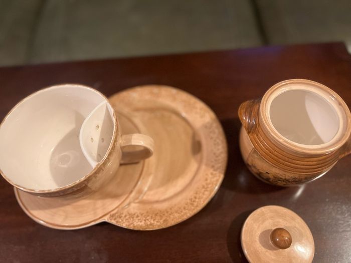 Cup, plate and sugar bowl set