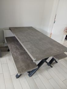 Table and benches