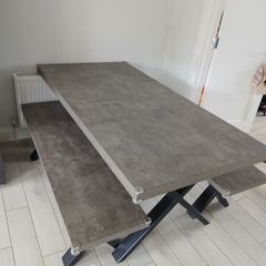 Table and benches