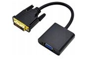 DVI-D 24+1 pin to VGA cable adapter