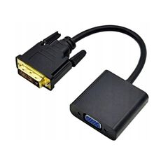 DVI-D 24+1 pin to VGA cable adapter