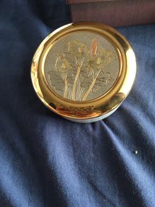 24ct gold plated trinket box