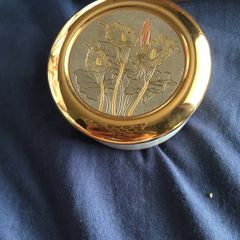 24ct gold plated trinket box