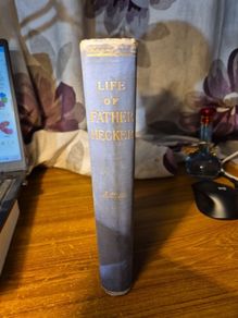 Antique 1891 Life of Father Hecker. Religious.