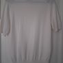 Zara White Knit Short Sleeve Top - Size L - New Without Tags Image 7