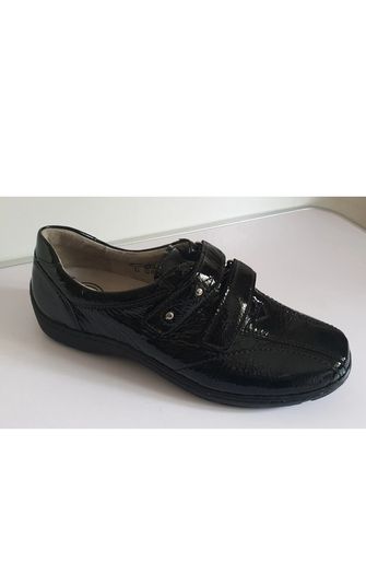 Waldlaufer Henni Black Patent Leather Comfort Shoes UK 3.5 Wide Fit BNIB  CAN POST