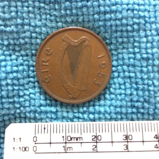 Irish half penny 1953