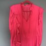 Zadig voltaire Bright pink ruffled long sleeve dress Image 3