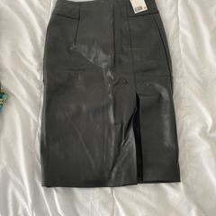 H&M leather look skirt new with tags