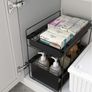 2 Tier Under Sink Sliding Cupboard Drawer Shelf (small size) Image 8