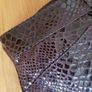 Ladies Genuine Leather /Suede Snakeskin Patterened Trousers Image 10