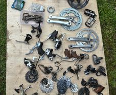 Job lot of bicycle parts