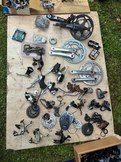 Job lot of bicycle parts