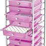 Home Storage Trolley On Wheels With 10 Drawer Storage Unit For Salon Beauty Make Up Home Office Organizer Image 2