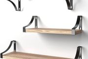 SALE Floating Shelves Wall Mounted Shelf, Paulownia Wood Wall Shelves, Wooden Shelves Set of 3 for Bedroom, Bathroom, Living Room, Kitchen, Home Office, Laundry room,etc