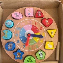 Jaques London Educational clock,  shapes