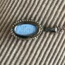 Wedgewood Vintage Blue Jasperware Winged Fairy pendant & chain Image 7