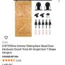 Bavaria black 5 panel barn door Image 6
