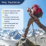 Hiking Walking Trekking Poles - 2 Pack With Antishock And Quick Lock System, Telescopic, Collapsible, Ultralight For Hiking, Camping, Mountaining, Backpacking, Walking, Trekking MULTIPLE COLOURS AVAILABLE (FREE POSTAGE) Image 6