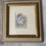 Antique pencil drawing depicting a bibical scene 1833 Image 3