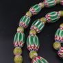 Vintage Venetian Style Chevron & Trade Glass beads Necklace Image 8