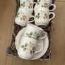 Vintage Arklow Pottery Honey Stone 6 Cups& Saucers Image 10