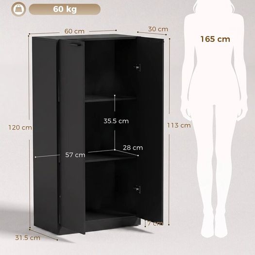 Wooden Filing Cabinet 3Tier