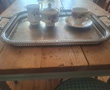 silver tray