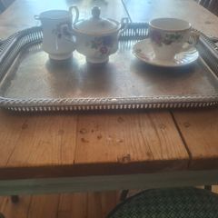 silver tray
