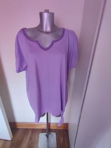 Collection L beaded lilac blouse Size UK20/22 EU48/50 Perfect condition Postage included