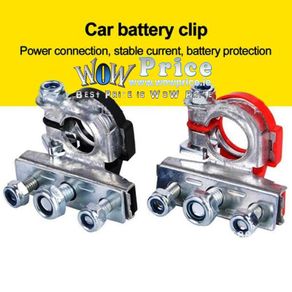 Car 1 Pair 12V 24V Top Post Battery Wire Cable Clamp