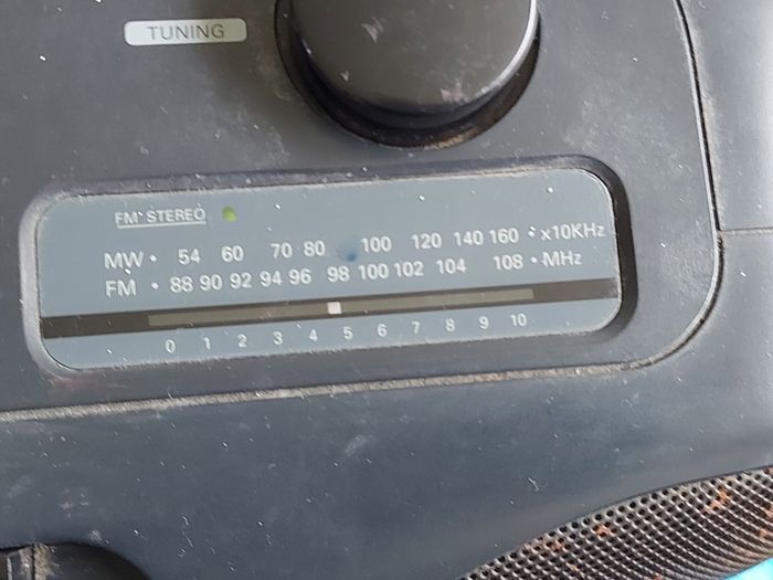 Philips AZ8349 Boombox Stereo Radio Twin Tape Decks CD Player Ghetto Blaster, in very good condition