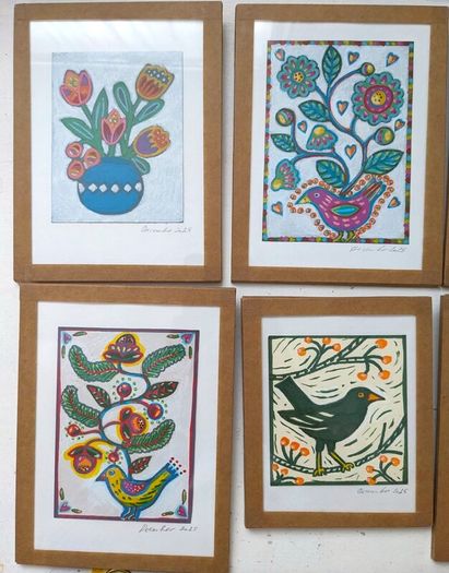 Mini handmade paintings for fundraising!