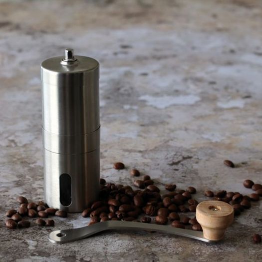 Ogo Living Stainless Steel Isaak Hand Crank Coffee Grinder