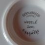 Bernardaud Limoges Nestle 2001 Gold Gilt Burgundy Tray With Dipping Cup Set Image 10