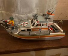 playmobil coast guard boat
