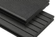 WPC Solid Decking Boards with Accessories 26 m(sqr) 2.2 m Black