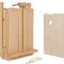 Wooden Easel & Painting Storage Box with Drawer, Shoulder Strap, Palette,Indoor Outdoor Field Folding Portable Easel, Box Easel Sketchbox for Painting, Sketching, Display (FREE POSTAGE) Image 7