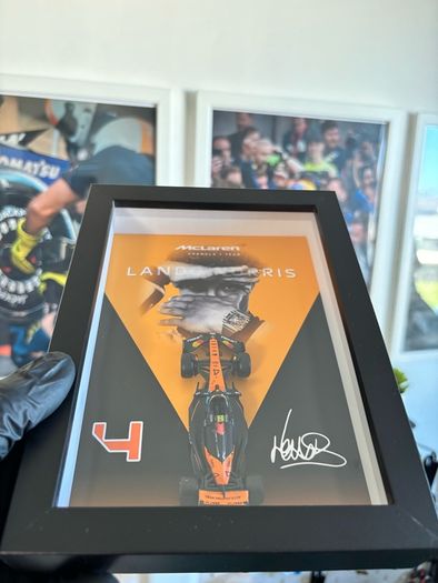Formula 1 - Lando Norris Frame  - 1:64 McLaren Car, Gift, Collectibles