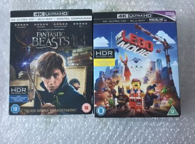 Lego Movie 4K/ Fantastic Beasts 4K Slipcovers