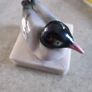 Royal Copenhagen figurine seagull on marble plinth. Image 7