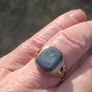 Stunning 9 Carat Gold Hematite Ring Image 2