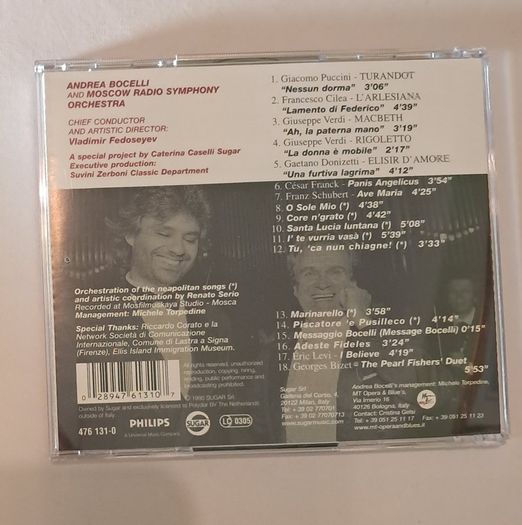 Andrea Bocelli Viaggio Italiano Special Edition CD