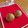Vintage Gold Tone Earrings Image 2