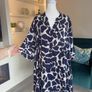Ladies Navy & White Dress from DBT Image 6