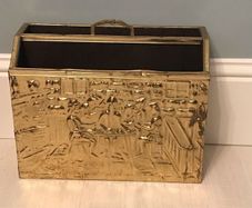 Vintage Brass magazine stand