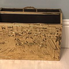 Vintage Brass magazine stand